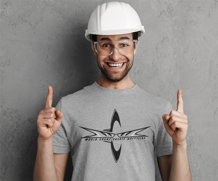 Load image into Gallery viewer, WCW World Championship Wrestling Triumph Logo T-shirt by EWS | Extreme Wrestling Shirts