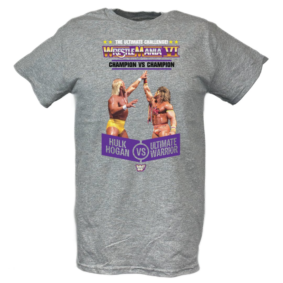 Wrestlemania 6 Hulk Hogan Ultimate Warrior T-shirt – Extreme