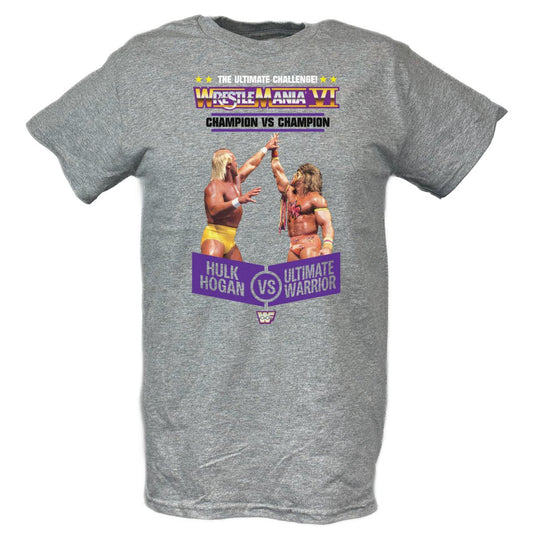 Wrestlemania 6 Hulk Hogan Ultimate Warrior T-shirt Sports Mem, Cards & Fan Shop > Fan Apparel & Souvenirs > Wrestling by EWS | Extreme Wrestling Shirts