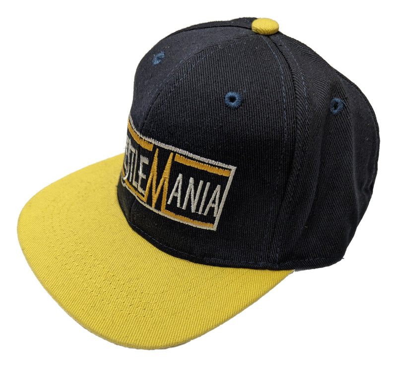 Load image into Gallery viewer, Wrestlemania Logo Baseball Hat Cap with polysnap closure Sports Mem, Cards & Fan Shop > Fan Apparel & Souvenirs > Wrestling by Extreme Wrestling Shirts | Extreme Wrestling Shirts