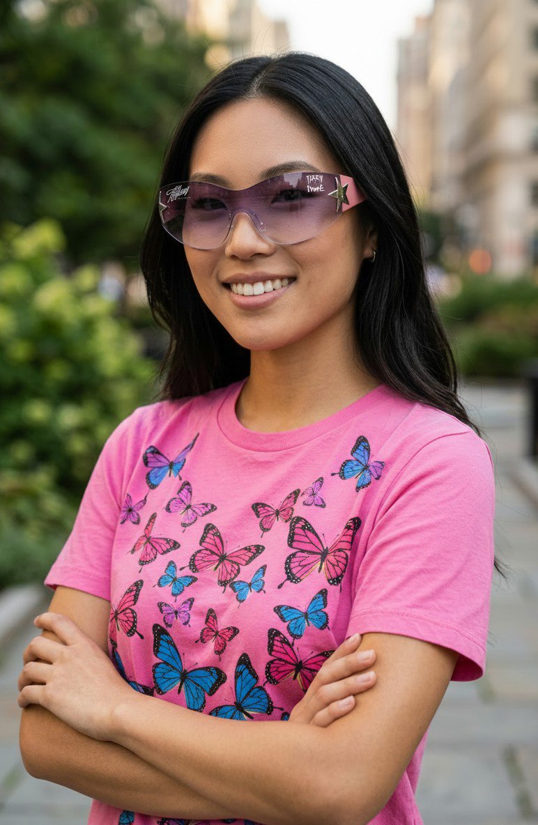 Load image into Gallery viewer, WWE Authentic Tiffany Stratton Sunglasses NWT New Officially Licensed by EWS | Extreme Wrestling Shirts