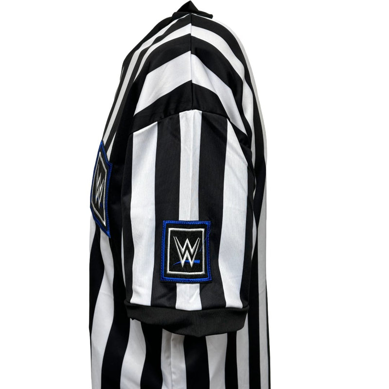 Load image into Gallery viewer, WWE Blue Logo Friday Night Smackdown Referee Shirt by WWE | Extreme Wrestling Shirts
