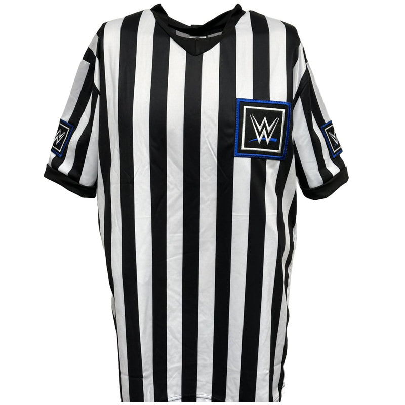 Load image into Gallery viewer, WWE Blue Logo Friday Night Smackdown Referee Shirt by WWE | Extreme Wrestling Shirts