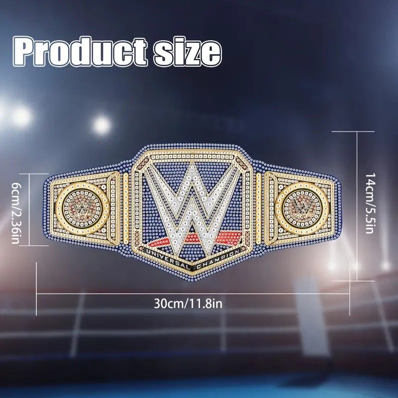Load image into Gallery viewer, WWE Championship Belt 5D DIY Diamond Art Kit by EWS | Extreme Wrestling Shirts