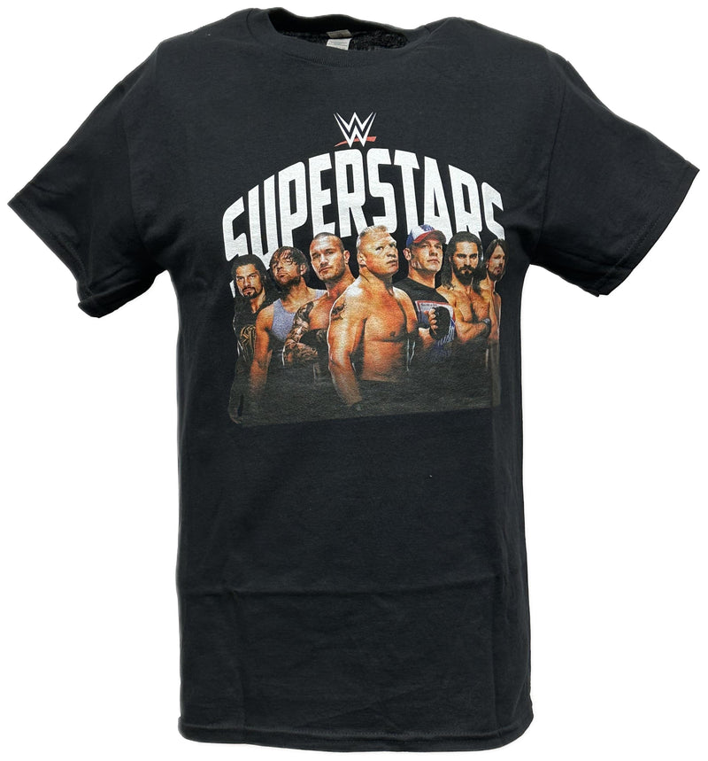 Load image into Gallery viewer, WWE Greats Brock Lesnar Randy Orton Roman Reigns Mens Black T-shirt by WWE | Extreme Wrestling Shirts
