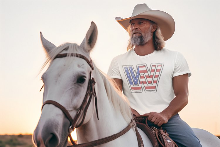 Load image into Gallery viewer, WWE Logo American Flag Mens Lightweight USA White T-shirt Sports Mem, Cards & Fan Shop > Fan Apparel & Souvenirs > Wrestling by WWE | Extreme Wrestling Shirts