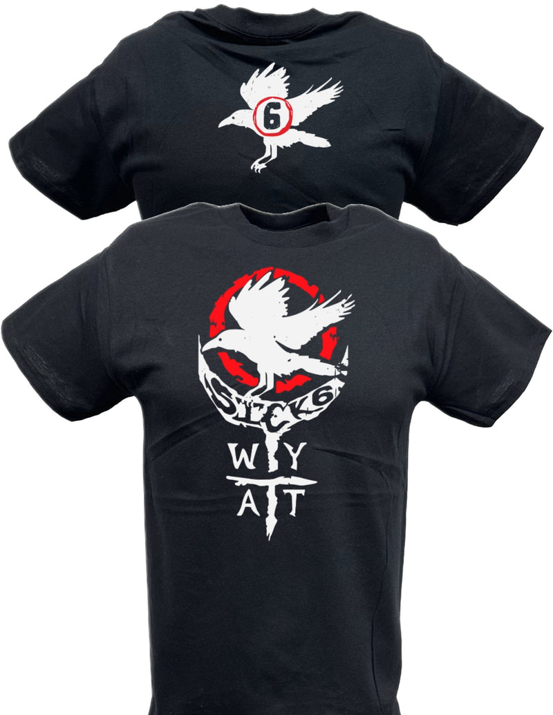 Load image into Gallery viewer, Wyatt Sicks 6 White Crow T-shirt by EWS | Extreme Wrestling Shirts