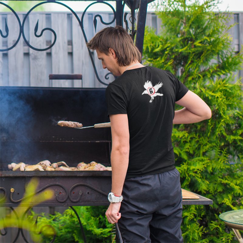 Load image into Gallery viewer, Wyatt Sicks 6 White Crow T-shirt by EWS | Extreme Wrestling Shirts