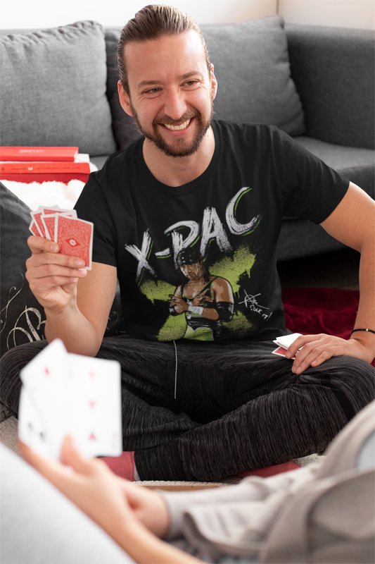 Load image into Gallery viewer, X-Pac Neon D-Generation X Pose Black T-shirt by EWS | Extreme Wrestling Shirts