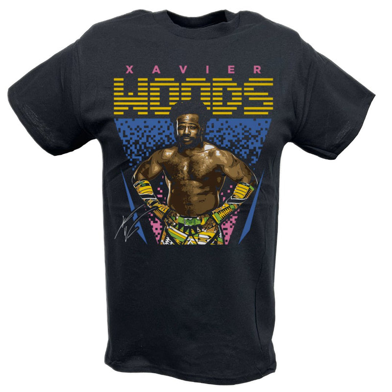Load image into Gallery viewer, Xavier Woods Pose BlackT-shirt by EWS | Extreme Wrestling Shirts