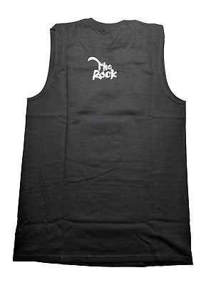 Load image into Gallery viewer, The Rock Blue Brahma Bull Sleeveless Black Muscle T-shirt

