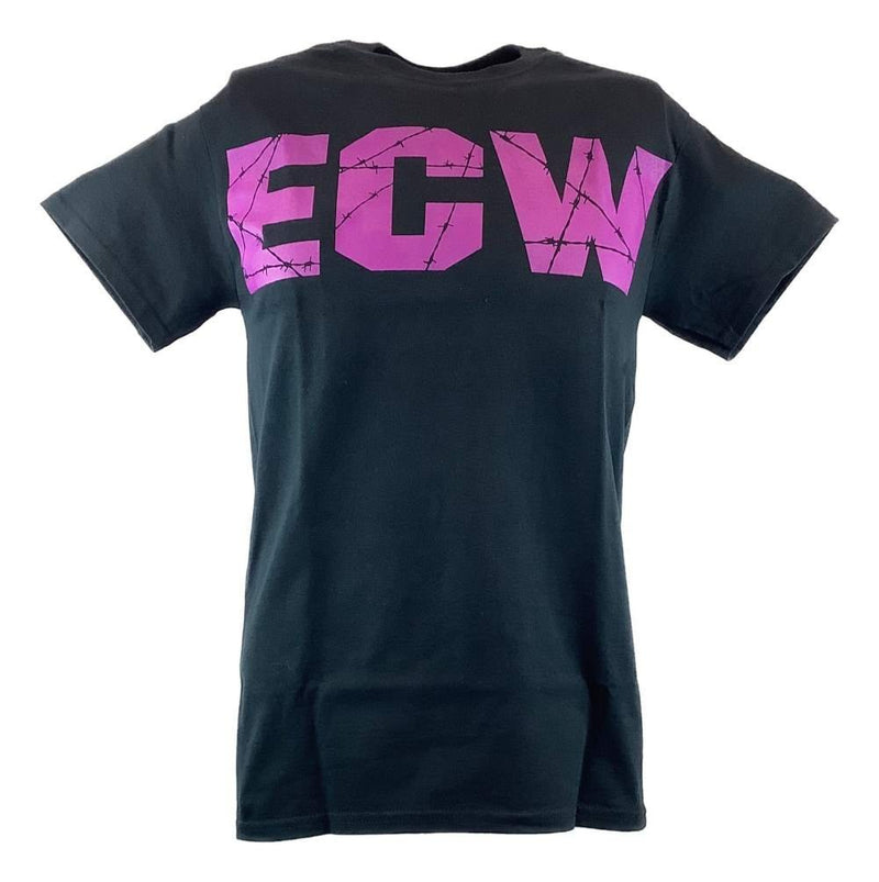 Load image into Gallery viewer, ECW Barbed Wire Purple Logo Mens Black T-shirt
