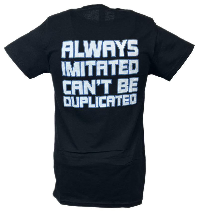 Load image into Gallery viewer, Chris Jericho Always Imitated Can&#39;t Be Duplicated Y2J Black T-shirt

