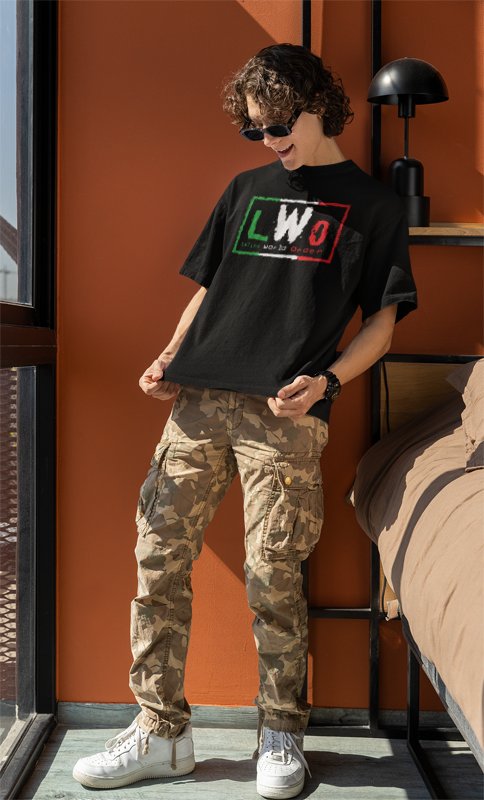 Load image into Gallery viewer, LWO Latino World Order WCW NWO Mens Black T-shirt
