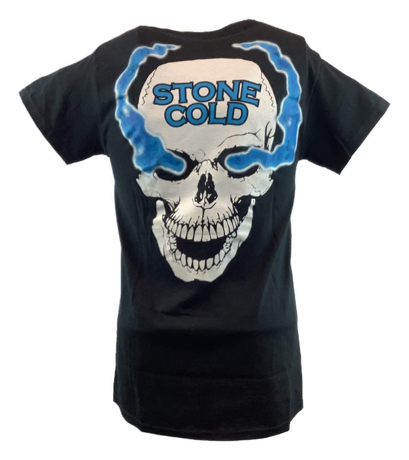 Load image into Gallery viewer, Stone Cold Steve Austin What? Smoking Skull Mens T-shirt

