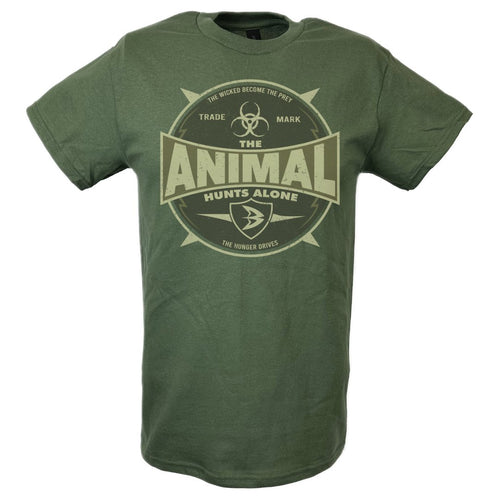 Batista The Animal Hunts Alone Green T-shirt
