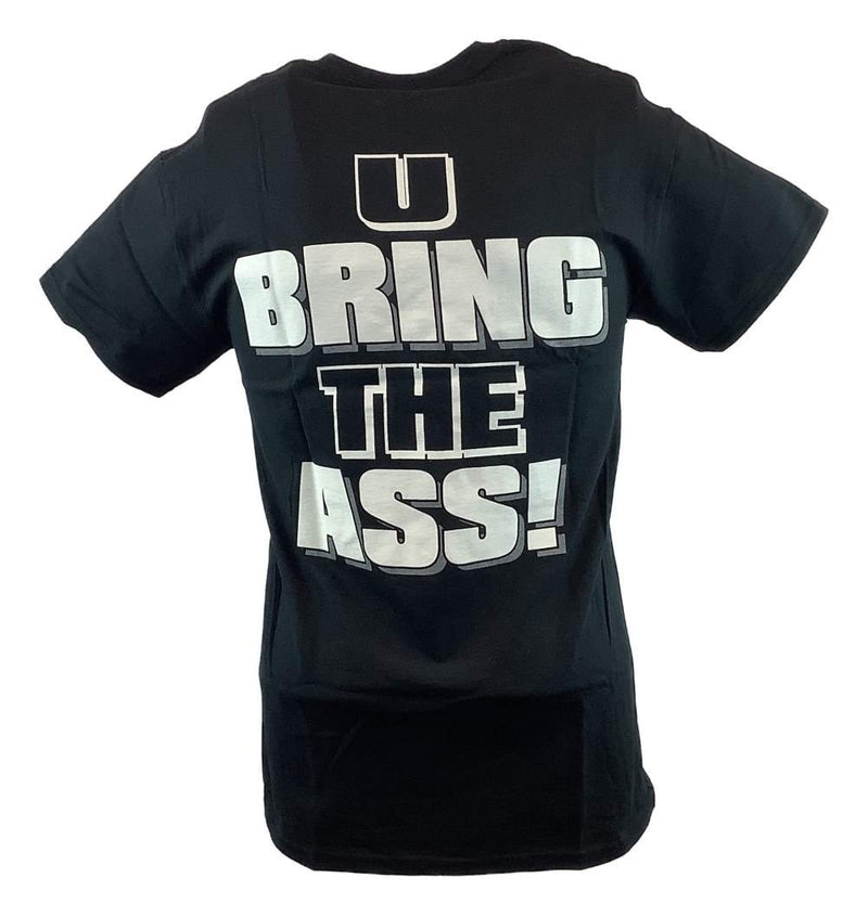 Load image into Gallery viewer, The Rock We Bring The Whuppin U Bring the Ass Mens Black T-shirt

