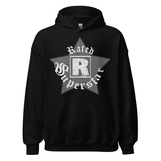 Edge Rated R Superstar Mens Black Pullover Hoody Sweatshirt