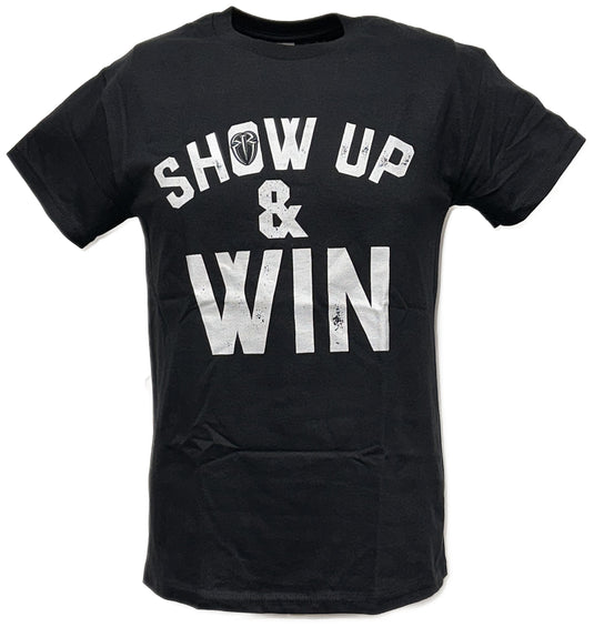 Roman Reigns Show Up and Win Mens Black T-shirt
