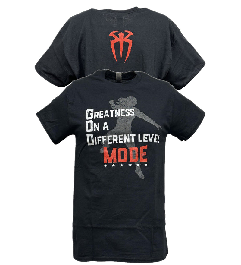 Load image into Gallery viewer, Roman Reigns God Mode Black T-shirt
