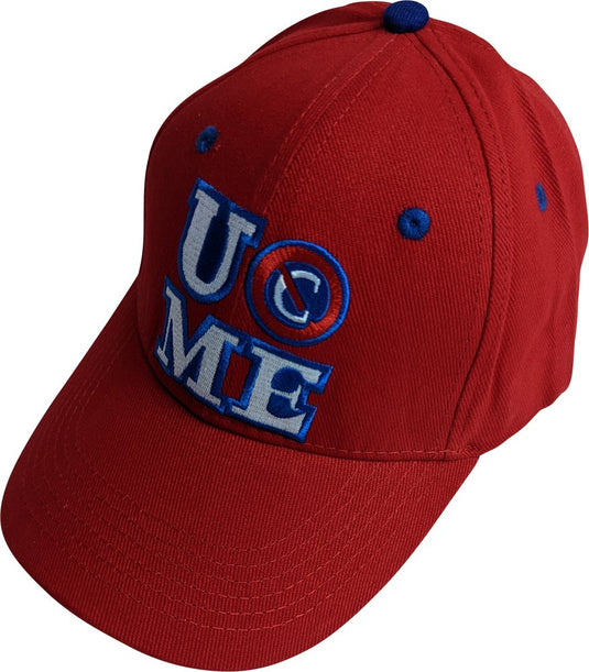 John Cena Mens Red Costume Hat T-shirt Wristbands