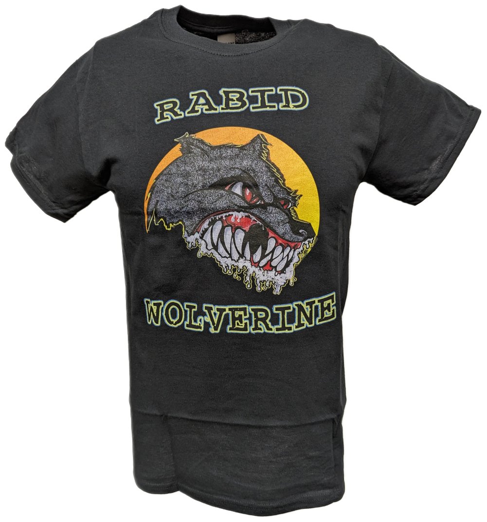 Chris Benoit WWF Rabid Wolverine Men's Black T-shirt – Extreme Wrestling  Shirts