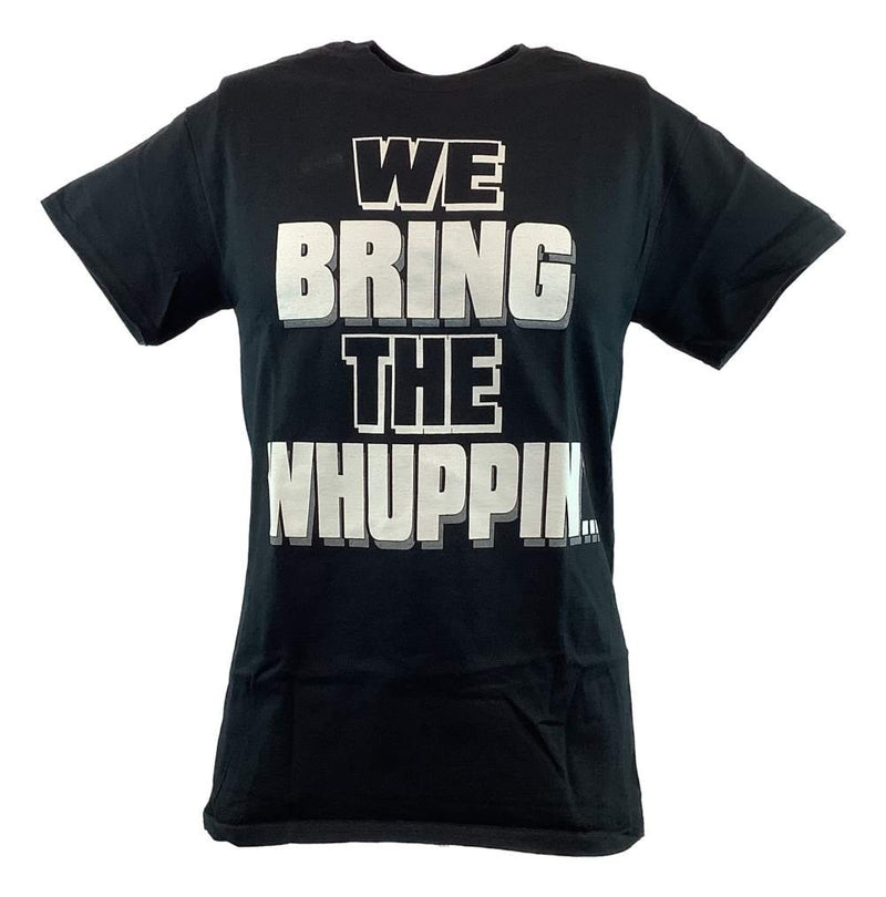 Load image into Gallery viewer, The Rock We Bring The Whuppin U Bring the Ass Mens Black T-shirt

