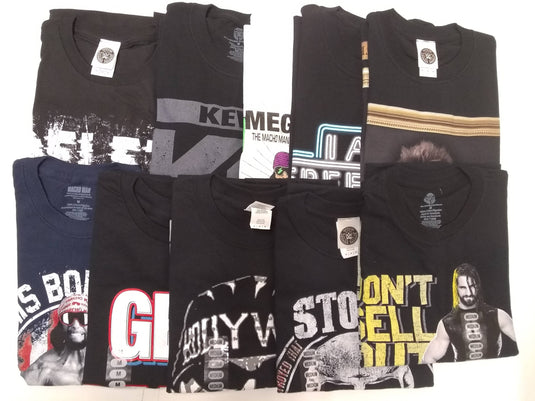 10 Men Size Medium WWE T-shirts | Cena Orton Undertaker The Rock Lot 1 M by EWS | Extreme Wrestling Shirts