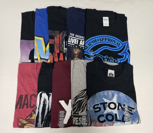10 Men Size Medium WWE T-shirts | Cena Orton Undertaker The Rock Lot 1 M by EWS | Extreme Wrestling Shirts