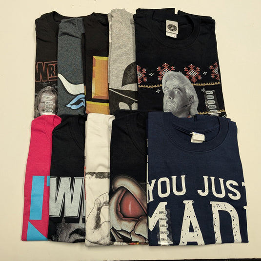 10 Men Size Small WWE T-shirts | Cena Orton Undertaker The Rock Lot 1 S by EWS | Extreme Wrestling Shirts