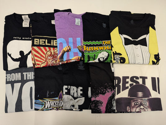 10 Men Size Small WWE T-shirts | Cena Orton Undertaker The Rock Lot 2 S by EWS | Extreme Wrestling Shirts