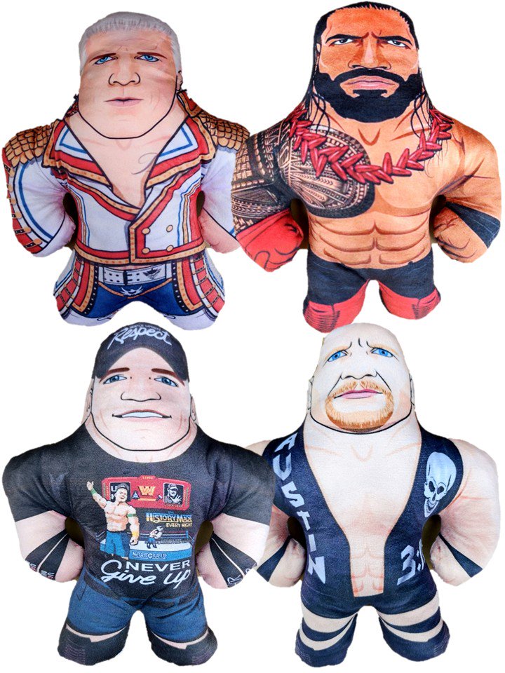 Load image into Gallery viewer, 11" WWE Superstars Plush Doll by EWS | Extreme Wrestling Shirts
