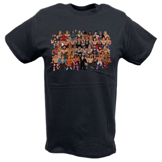 1991 Full WWE Roster Attitude Era T-shirt by EWS | Extreme Wrestling Shirts