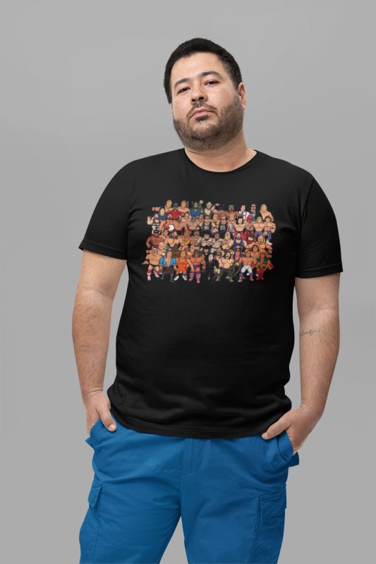 1991 Full WWE Roster Attitude Era T-shirt by EWS | Extreme Wrestling Shirts