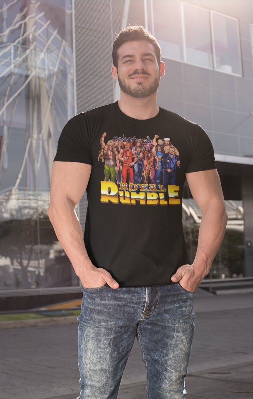 Load image into Gallery viewer, 1991 Royal Rumble Hulk Hogan Ultimate Warrior Macho Man T-shirt by EWS | Extreme Wrestling Shirts
