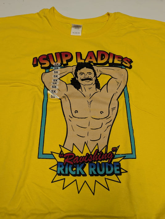 6 Men Size 5XL WWE T-shirts | Cena Orton Undertaker The Rock Lot 1 5XL by EWS | Extreme Wrestling Shirts