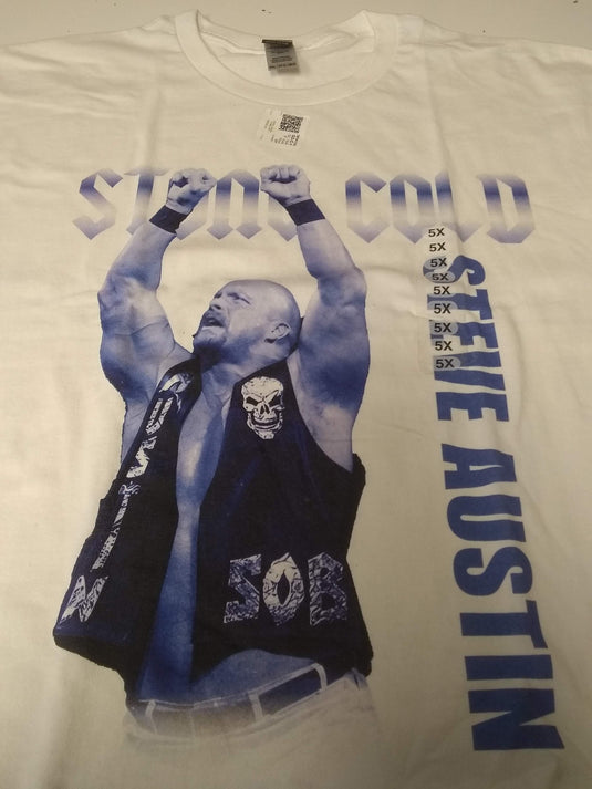 6 Men Size 5XL WWE T-shirts | Cena Orton Undertaker The Rock Lot 2 5XL by EWS | Extreme Wrestling Shirts