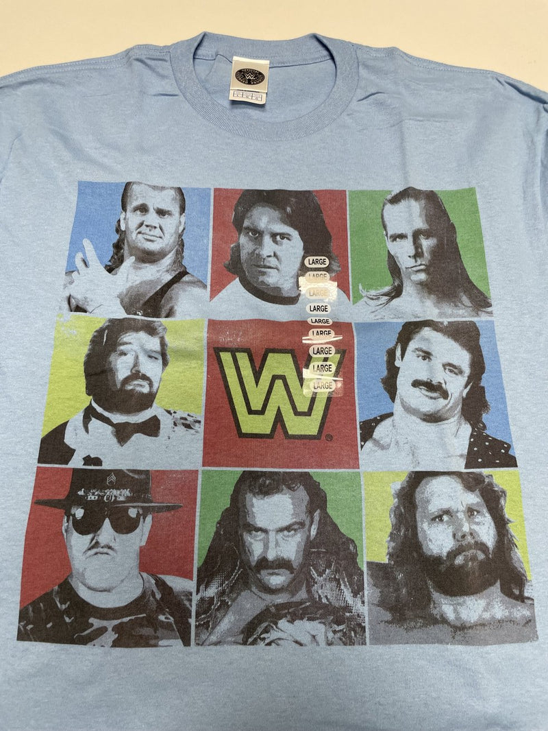 Load image into Gallery viewer, 8 Men Size Large WWE T-shirts | Cena Orton Undertaker The Rock Lot 2 L by EWS | Extreme Wrestling Shirts
