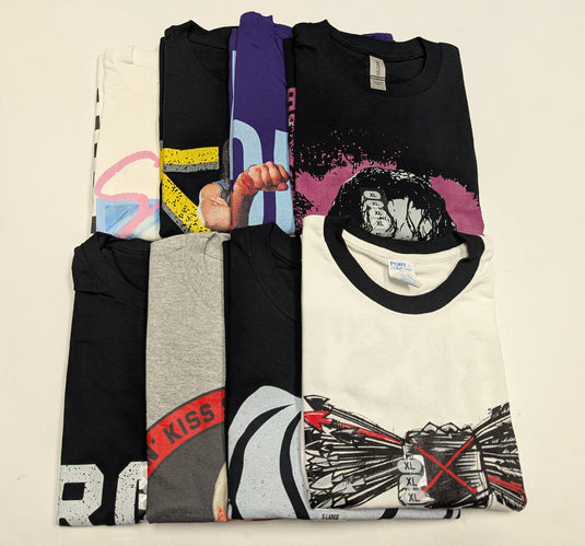 8 Men Size X-Large WWE T-shirts | Cena Orton Undertaker The Rock Lot 1 by EWS | Extreme Wrestling Shirts