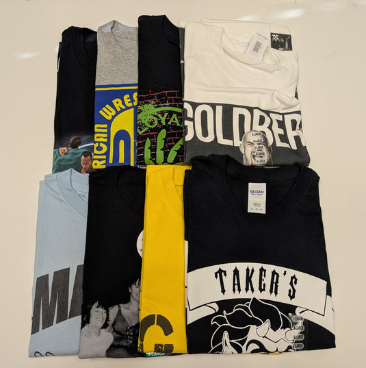 8 Men Size X-Large WWE T-shirts | Cena Orton Undertaker The Rock Lot 2 XL by EWS | Extreme Wrestling Shirts