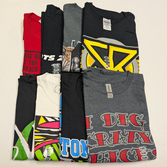 8 Men Size XXL WWE T-shirts | Cena Orton Undertaker The Rock Lot 1 XXL by EWS | Extreme Wrestling Shirts