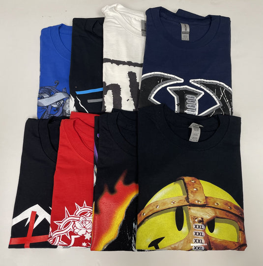 8 Men Size XXL WWE T-shirts | Cena Orton Undertaker The Rock Lot 2 XXL by EWS | Extreme Wrestling Shirts