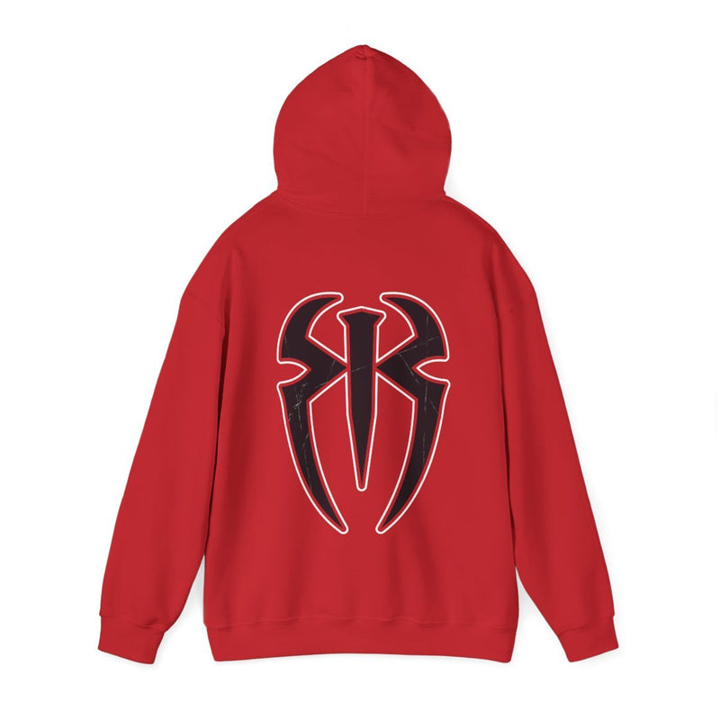 Load image into Gallery viewer, Air Roman Reigns Superman Punch Red Pullover Hoody Sweatshirt by EWS | Extreme Wrestling Shirts
