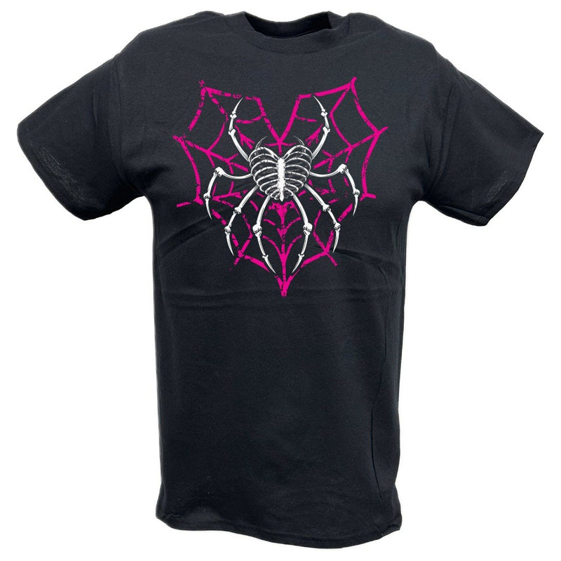 Load image into Gallery viewer, AJ Lee Love Bites Back Spider Web T-shirt by Extreme Wrestling Shirts | Extreme Wrestling Shirts
