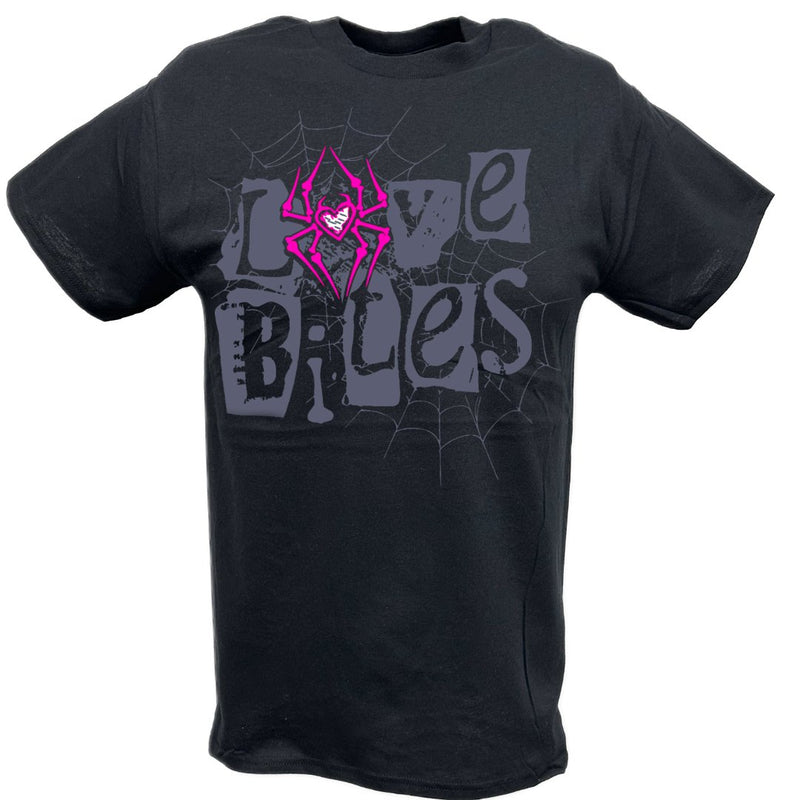 Load image into Gallery viewer, AJ Lee Love Bites Spider Web T-shirt by EWS | Extreme Wrestling Shirts
