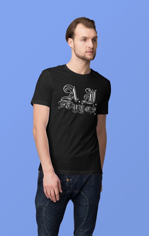 Load image into Gallery viewer, AJ Styles Signature Mens Black T-shirt Sports Mem, Cards &amp; Fan Shop > Fan Apparel &amp; Souvenirs > Wrestling by EWS | Extreme Wrestling Shirts
