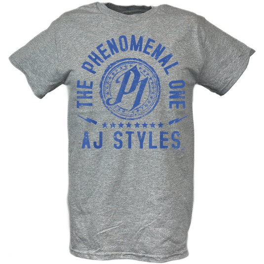 AJ Styles The Phenomenal One P1 Logo T-shirt by EWS | Extreme Wrestling Shirts