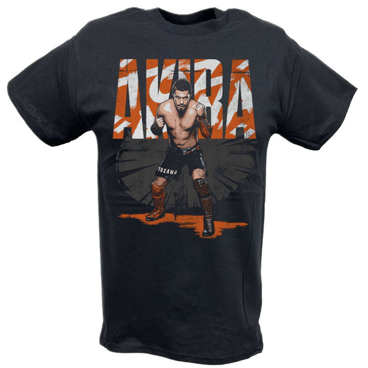 Akira Tozawa Ready to Fight Black T-shirt by EWS | Extreme Wrestling Shirts