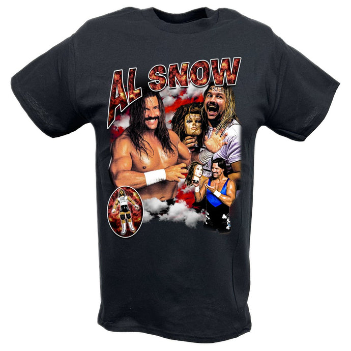 Al Snow with Head Wrestling Pose T-shirt by EWS | Extreme Wrestling Shirts