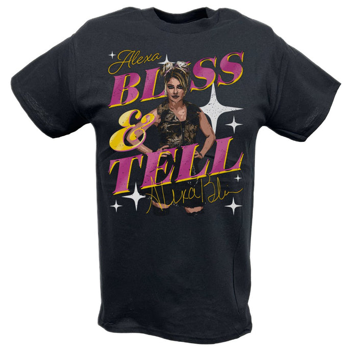 Alexa Bliss and Tell Black T-shirt by EWS | Extreme Wrestling Shirts